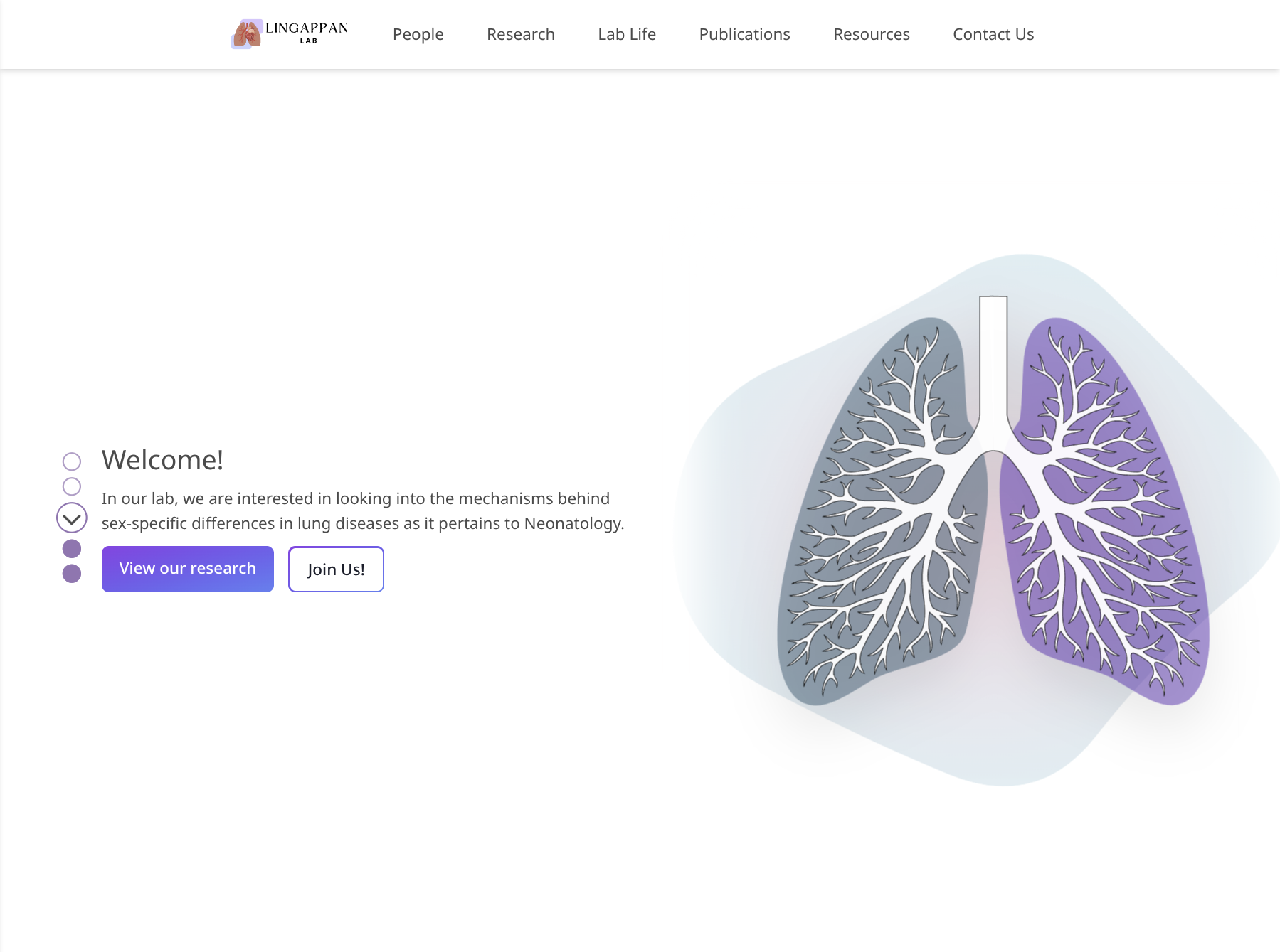 Lingappan Lab Website
